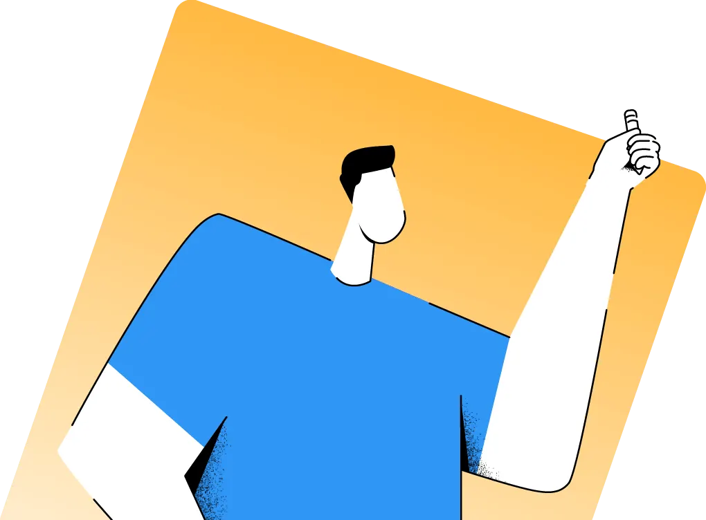 Ilustración de un diseñador creando un concepto visual único.